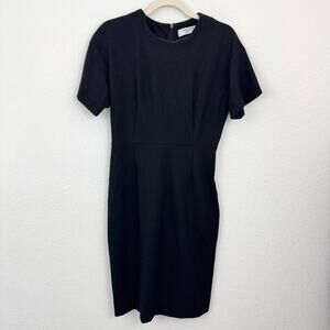 MM. Lafleur Womens Sheath Dress Size 8 Minimal Classic Neutral Office Black